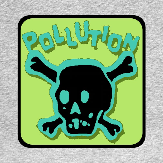 Pollution Skull (Toxic Green) by Durvin